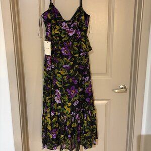 Bohme Dress  Rory Floral  Midi Dress Size Medium